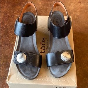 Tao’s footwear adjustable strap wedge